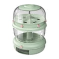 thumbnail image 1 of Dispensador automático de cereales y arroz Fácil de limpiar y usar Organización de alimentos Grano Verde claro de 2 niveles., 1 of 6