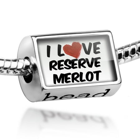 Merlot Reserve - Bead I Love Reserve Merlot Wine Charm Fits All European Bracelets