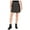 black, variant on Ultra Flirt Womens Zip Front Skater Skirt, Black, Juniors, Large
