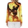 thumbnail image 2 of Apex Legends Pathfinder Women's Pajama Top 3D Digital Print Sleepwear Trendy Crewneck Pullovers Long Sleeve Shirts M, 2 of 8