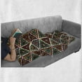 thumbnail image 6 of African Soft Flannel Fleece Throw Blanket, Grunge Triangle Design Colorful Geometric Mosaic Traditional Batik Pattern Retro, Cozy Plush for Indoor and Outdoor Use, 60" x 80", Multicolor, by Ambesonne, 6 of 6