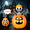 Skeleton, variant on Joyfy 5 ft Halloween Inflatable Animated Cat on Pumpkin,Halloween Outdoor Decoration with LED Lights,Blow Up Decoration for Yard & Lawn,Party