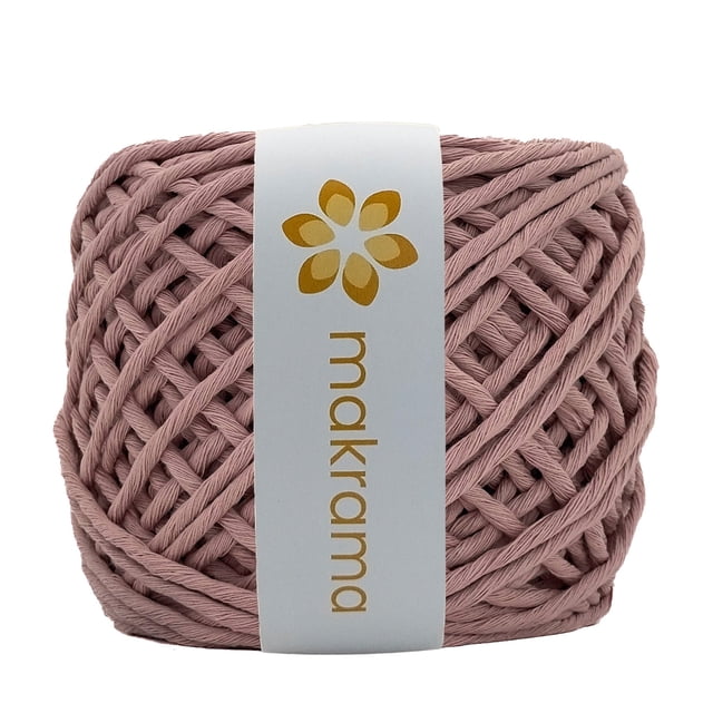 Hilaza de Algodón Makrama 4mm 500gr Rosa Crepe