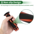 thumbnail image 4 of Unique Bargains 7/8" 22mm 15/16" 24mm Motorcycle Hand Grips Cover Kit Aluminum Alloy Rubber Handlebar Hand Grips for Motorcycle Scooter Bicycle ATV Black Orange 1 Set, 4 of 7