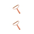 thumbnail image 4 of Cateissary Eliminador de pelusas, reemplazo portátil, ergonómico, antideslizante, lavable, Manual, hogar, sofá, rodillo de pelo para mascotas, Naranja 2Conjunto, 4 of 6