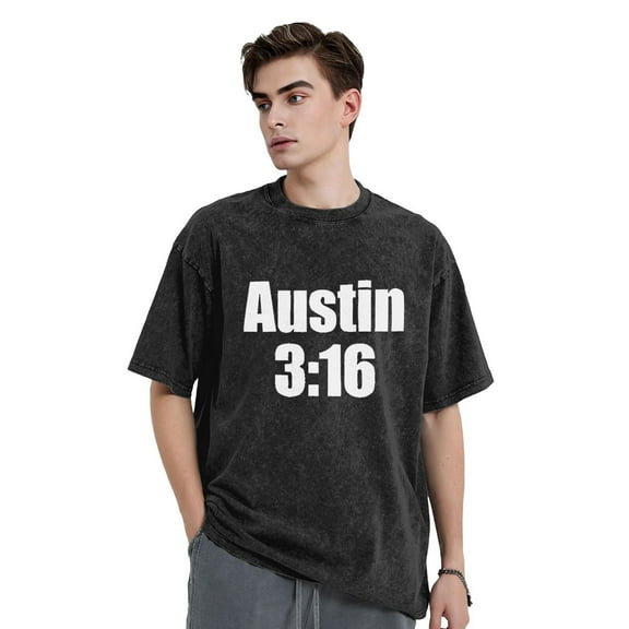 Adult Austin Fashion 3:16 Tour 2025 Oversized T Shirts Retro 90s Novelty Unisex Washed For Old T Shirt Xx-Large