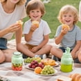 thumbnail image 4 of TIELUTT A Household Mini Portable Juice Cup with Double LIDS Slow Masticating Juicer Extractor Cold Sunkist Juicer Head Tomato Juicer for Kitchen Juicer Self Cleaning Handheld Juicer for, 4 of 7