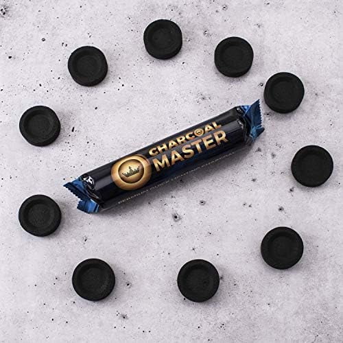 Quick Light Charcoal Tablets for Incense – 33mm Capsules – Charcoal Disk Lights – Instant Fire Coal Tablets – Set of 100 Charcoal Disks per Box$$Home Decor, Kitchen, & Other