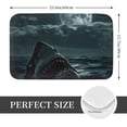 thumbnail image 2 of Pofeuu Moonlit Night Sky Shark Print Flannel Doormats Rug16"x24"Rug Washable Doormats Indoor Outdoor Rugs for Layered Front Door Mats, Porch, Kitchen, Entryway, 2 of 7