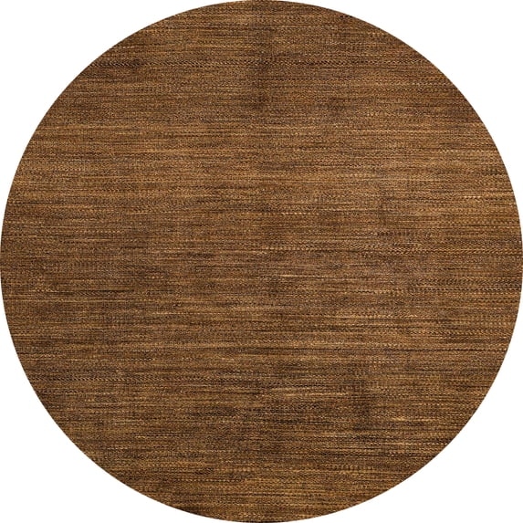 Ahgly Company Machine Washable Indoor Round Abstract Red Fox Red Area Rugs, 8' Round