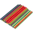 thumbnail image 1 of 50pcs Colorful Round Wooden Sticks DIY Wood Stick for Crafting Projects Ice Cream Making, 1 of 9