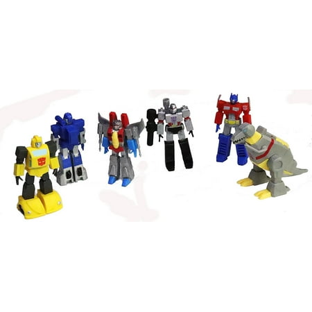 Transformers Mini Figure Set of 6 - Optimus Prime, Bumblebee, Megatron