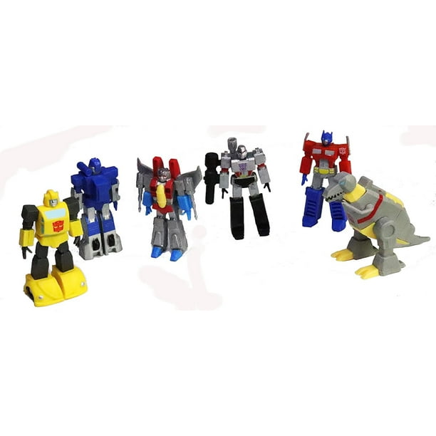 Transformers Mini Figure Set of 6 Optimus Prime, Bumblebee, Megatron