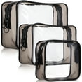 thumbnail image 1 of 3 bolsas organizadoras de maquillaje, tamaño viaje, contenedores para artículos de tocador, bolsas portátiles para cosméticos, bolsas transparentes para artículos de tocador., 1 of 1