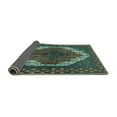 thumbnail image 2 of Ahgly Company Indoor Rectangle Medallion Turquoise Blue Traditional Area Rugs, 2' x 4', 2 of 4