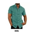 thumbnail image 3 of Sonducket Banquete de fiesta, viajes, senderismo, camisa de un solo pecho para hombre, camisas con botones de verano, ropa de moda, ropa, regalo Camisetas lago azul XXXL, 3 of 5