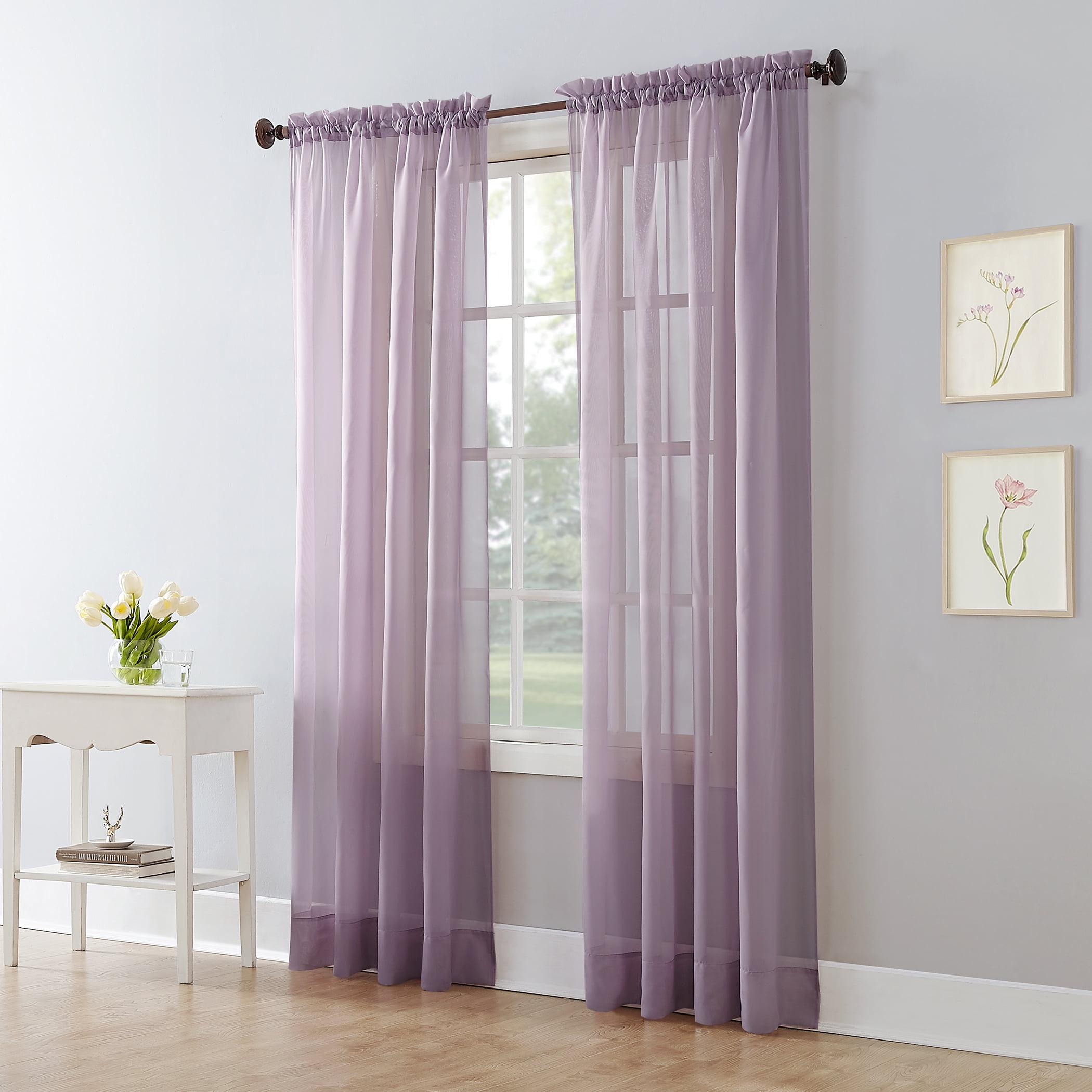 Mainstays Marjorie Sheer Voile Curtain Panel Com