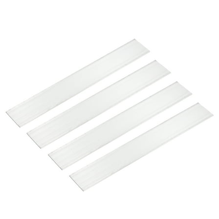 Uxcell 4 Pcs Square Aluminum Flat Bar, 1/16" (2mm)Thick x 2" (50mm) Width x 12" (305mm) Long 6061 Aluminum Flat Plate