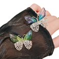 thumbnail image 2 of Necvior Sparkling Rhinestones Butterfly Brooch Sophisticated Butterfly Brooch Lapel Pin Jewelry for Gifting and Personal Style, 2 of 10