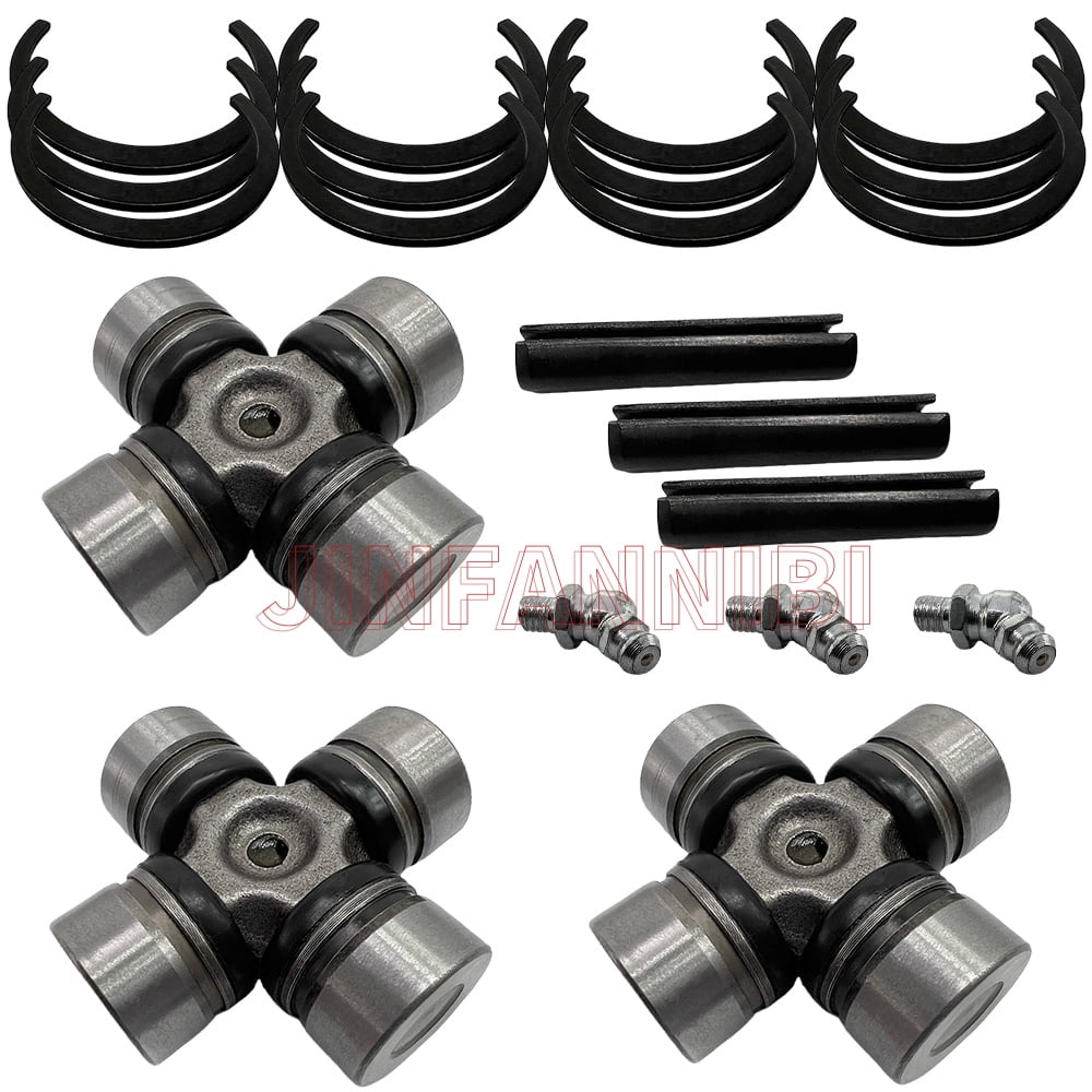 3-Pack Front & Rear Prop Shaft U-Joints Kit for Polaris RZR 800 900 1000 XP Turbo | OEM 3235500 / 3235616(2010-2024)