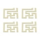 thumbnail image 5 of Etiqueta engomada del espejo de la cintura PVC moderno DIY calcomanías de pared estereoscópicas decoraciones de fondo dorado, 5 of 8