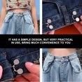 thumbnail image 4 of WHAMVOX 10 Sets Garment Button Clothing Buttons for Waist Adjustment Silver Copper, 4 of 5
