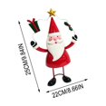 thumbnail image 2 of 2026 Christmas Indoor Home Decor 3 Style Christmas Standing Decor Figurines Santa Claus Snowman And Reindeer Table Ornament For Fireplace Mantel And Shelf, 2 of 9