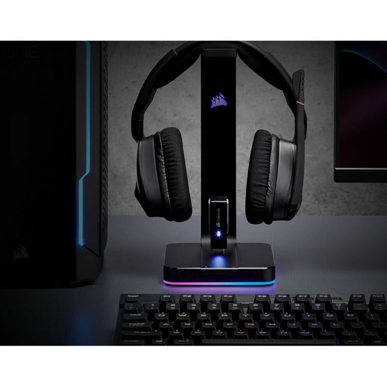 Offentliggørelse sand Forord Corsair ST100 RGB Premium Headset Stand with 7.1 Surround Sound - 3.5mm and  2xUSB 3.0 - Walmart.com