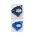thumbnail image 3 of Abrazadera para tija de sillín de bicicleta de 31,8/34,9 mm, abrazadera para tija de sillín de bicicleta de liberación rápida, accesorios para bicicletas de montaña de piñón fijo (negro/azul), 3 of 3