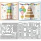 thumbnail image 1 of Troqueles de corte de metal para tarjetas de cumpleaños con diseño de caja de regalo desplegable 3D, pastel y vela. Troqueles de acero al carbono para repujado., 1 of 9