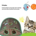 thumbnail image 3 of Juguete Interactivo Para Gatos, Divertido Juguete Para Ratón Y Gato, Portátil, 9 Agujeros Con Campana Para El Hogar Para Exteriores, 3 of 7