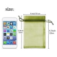 thumbnail image 3 of 100Pcs Fruit Protection Bags (4X6 Inches) Green Mesh Lid Bag Drawstring Mesh for Fruit Protection Vegetable Garden, 3 of 4
