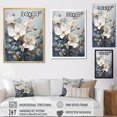 thumbnail image 4 of Designart "Painted Blue And White Magnolias" Magnolias Canvas Wall Art, 4 of 7