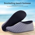 thumbnail image 5 of Fearlessin 1 Pair Beach Shoes Anti-skid Elastic Quick Dry Barefoot Socks Outside Comforatable Swim Underwater Diving Children Gray M, 5 of 6
