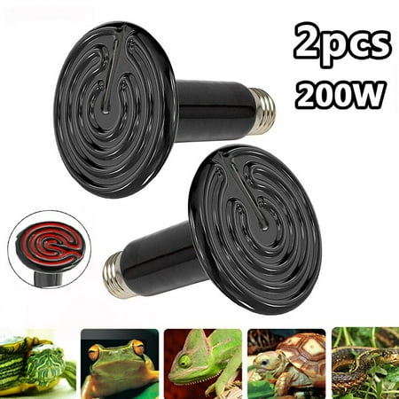 

Reptile Ceramic Heater Infrared Heat Bulb Lamp Emitter 200W For Reptile Vivarium