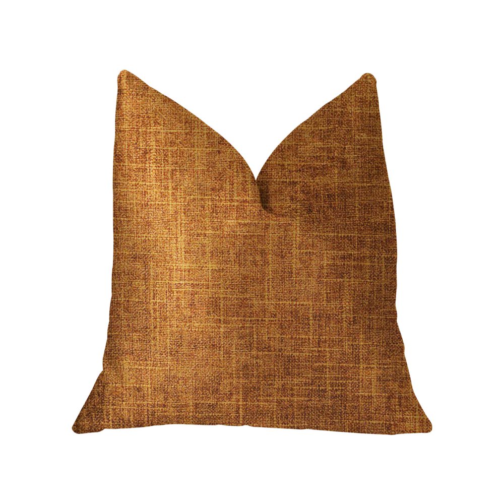 Brown and Gold Luxury Throw Pillow 20in x 26in