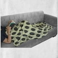 thumbnail image 6 of Hedgehog Soft Flannel Fleece Throw Blanket, Geometric Hedgehog Pattern on an Off White Backdrop Abstract Animal, Cozy Plush for Indoor and Outdoor Use, 50" x 60", Dark Taupe Cream, by Ambesonne, 6 of 6