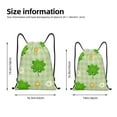 thumbnail image 4 of Kdxio St Patrick's Day11 Print Drawstring Backpack Bag,Waterproof Draw String Back Sack, Gym Drawstring Bags Swim Bag For Unisex, 4 of 9