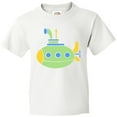 thumbnail image 3 of Inktastic Cute Green Submarine Youth T-Shirt, 3 of 5