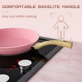 Innerwell 9.5'' Nonstick Frying Pan, Pink Granite Cookware for