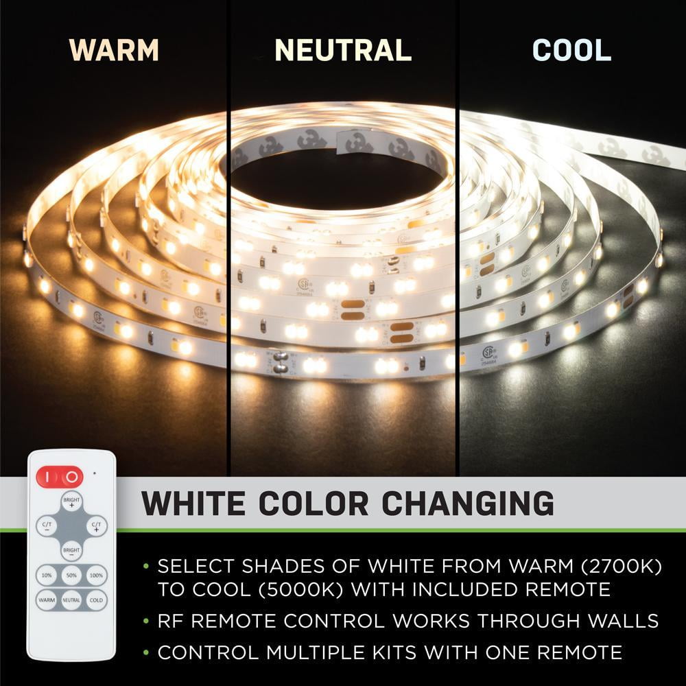 16 Ft. LED Tunable White Tape Light Kit- Under Cabinet Light