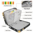 thumbnail image 4 of Haosy Accordion File Organizer Zipper Binder 500 Sheet 6-Tab Expanding File Folder Multi-Pocket 1.2 Inch 3 Ring Robot Dinosaur, 4 of 7
