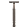 thumbnail image 1 of Recortador de Barba, Segura Portátil 5 Cuchillas Aleación de Aluminio Black Doble Barba Clipper Herramienta para Hombre para Viajar, 1 of 8