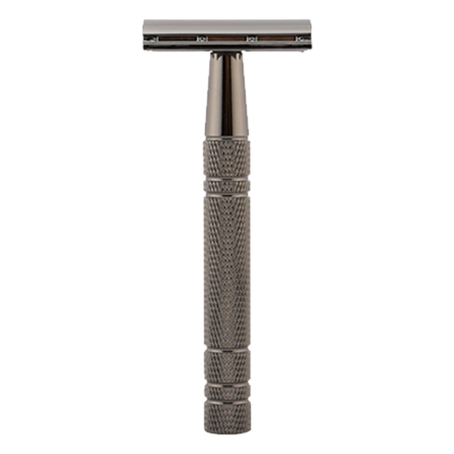 Recortador de Barba, Segura Portátil 5 Cuchillas Aleación de Aluminio Black Doble Barba Clipper Herramienta para Hombre para Viajar