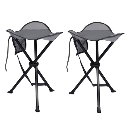 Portal Tall Folding Tripod Stool for Outdoor Camping Walking Hunting Hiking Fishing Travel Support 225 lbs