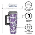 thumbnail image 4 of Modern 40oz Tumbler– Stainless Steel Insulated Tumbler with Handle and Straw, Large Capacity Travel Cup for Hot & Cold Drinks, 4 of 7