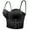 Black, variant on Women's Mesh Breath Push up Bustier Corset Crop Top Club Party Vest