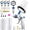 Blue, variant on HVLP Air Spray Gun Kit with 10 Disposable 650ml Paint Cups, 1.4/1.7/2.0mm Nozzles, Air Regulator & Oil Water Separator, Gravity Feed Paint Sprayer