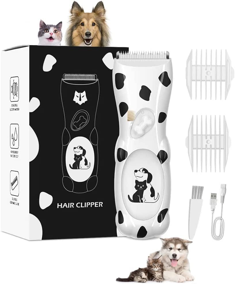 Ganeed Dog Shaver Clippers Low Noise Rechargeable Cordless Electric