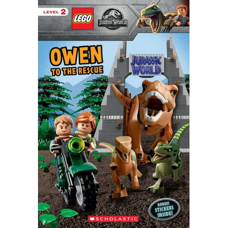 Owen to the Rescue (Lego Jurassic World: Reader with Stickers) A prequel to the animated Jurassic World told through LEGO! Includes one sheet of stickers. An all-new exhibit is set to open in LEGO Jurassic World  and it s up to Owen and Claire to make sure it goes off without a hitch in this all-new reader with stickers!With the grand opening of Simon Masrani s super-secret dinosaur exhibit just days away  only one thing is missing -- the dinosaurs! Owen Grady s first job at Jurassic World is to deliver the dinosaurs to the new attraction  or Simon Masrani will fire the person who hired Owen -- his new assistant  Claire Dearing.Filled with LEGO humor and tons of great dinosaurs  this laugh-out-loud reader is perfect for fans of LEGO and Jurassic World alike!